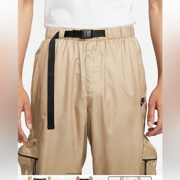 NIKE TECH Men’s Lined Woven Pants - Color Khaki/Black - Size L - Picture 5 of 10